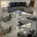 Meisteroffice Im Sackgaessle, Ebenerdige Elw 50qm, Terrasse, Vollwertige Kueche, Naehe Ulm Daire *